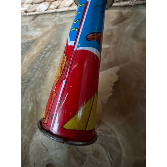 Tin Toy Christmas Horn: Camel & Pyramid - Picture 3 of 7
